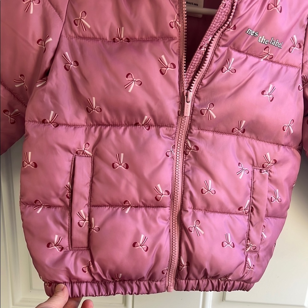 Pink Kids Puffer Jacket - Picture 9 of 10